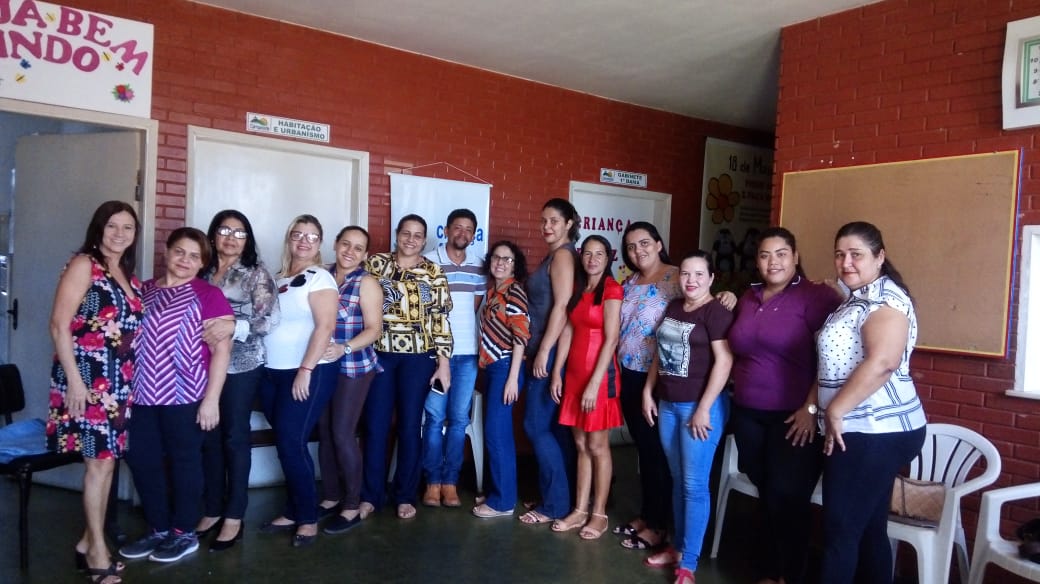 Foto da reunião realizada nesta segunda-feira, 08, entre o CMDCA com os candidatos, para tratar das regras da eleição é sua campanha.