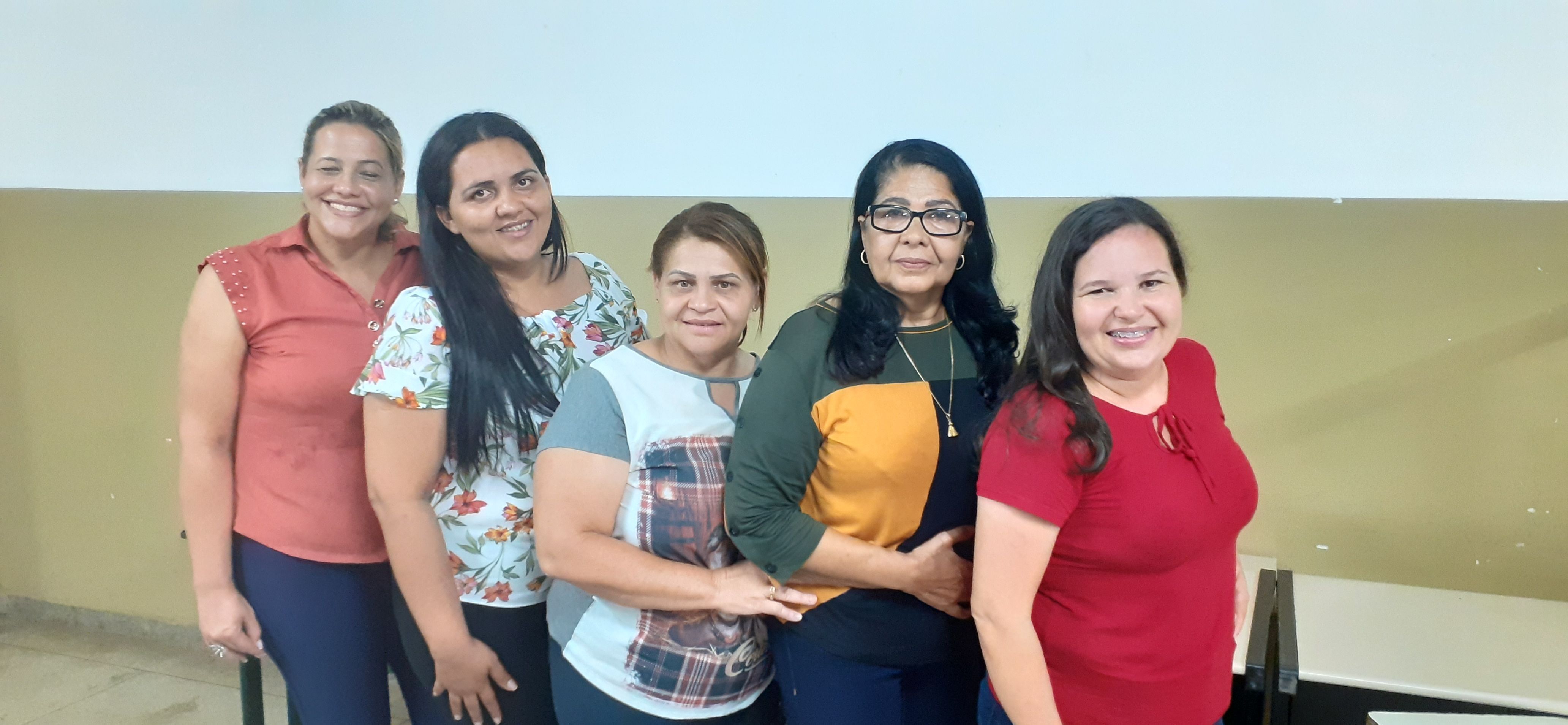 Fotos das Novas Conselheiras: Dalila, Deides, Goaci, Graciela, Patrícia.