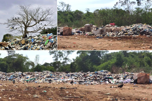 Flagrante de inadequação do lixão de Jaraguá